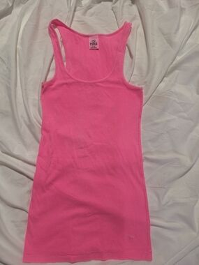 PINK Victoria's Secret Racerback Tank Top - Bright Pink